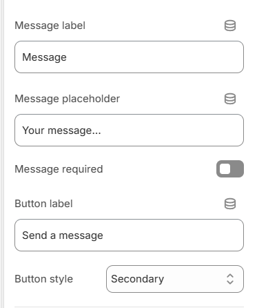 contact form second part